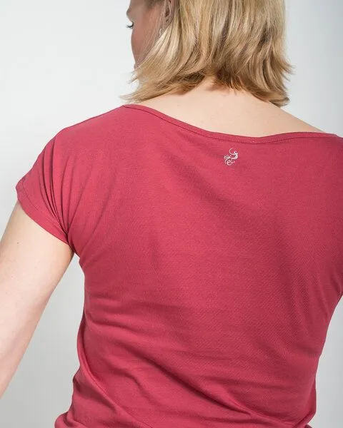 Alma & Lovis Alma & Lovis T-Shirt aus Bio-Baumwolle | Short Pure, Rot, – Produktbild 3 von 3