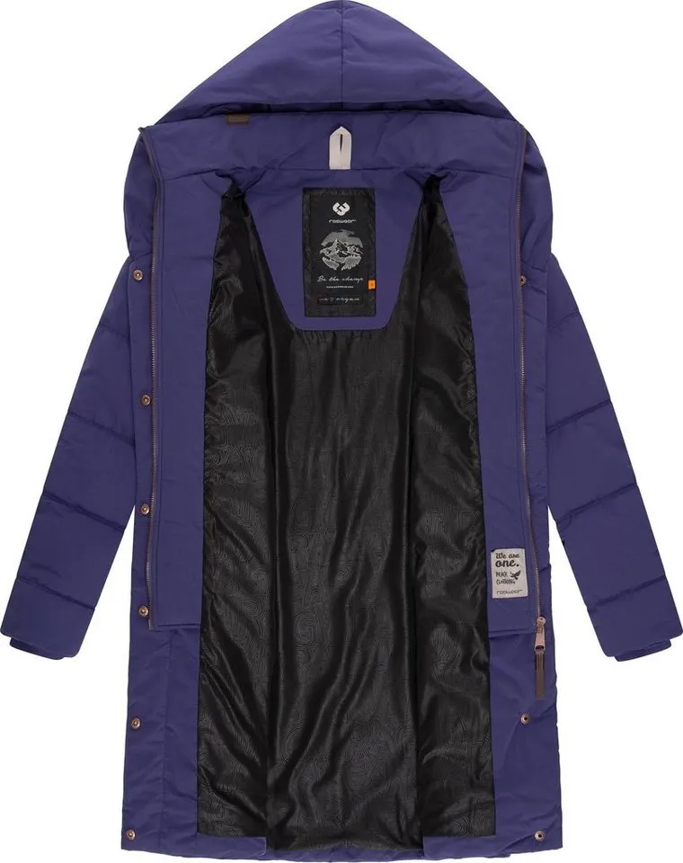 ragwear ragwear Steppmantel Natalka stylischer, gesteppter Winterparka mit gefütterter Kapuze, Lila, – Produktbild 1 von 3