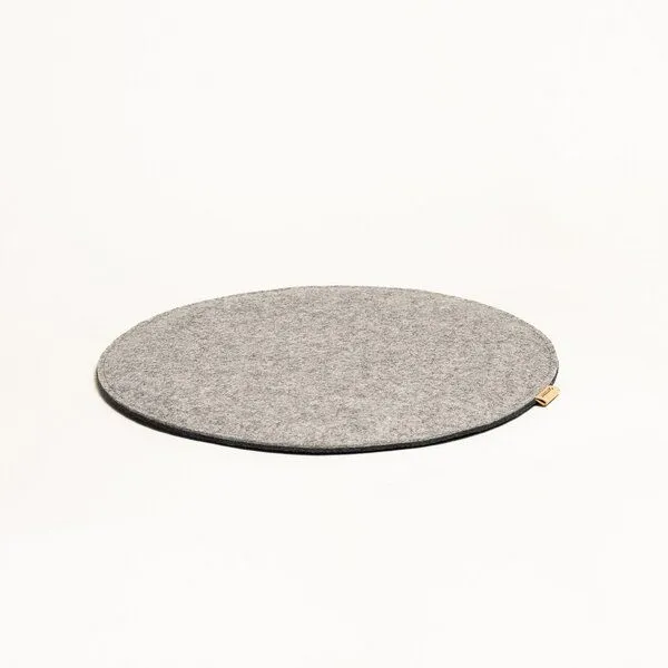 Gottstein GOTTSTEIN® Filz-Sitzkissen rund aus 100% Schurwolle Stuhlkissen Ø 35 & 40 cm - Bodenkissen in 2 Farben Made in Tirol, Hell-braun, – Produktbild 2 von 4