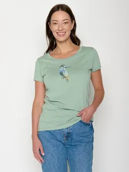GreenBomb GREENBOMB Bird Look Loves - Sportliches T-Shirt aus Bio-Baumwolle / hochwertiger Print / GOTS / Fair & Vegan – Produktbild 1 von 1