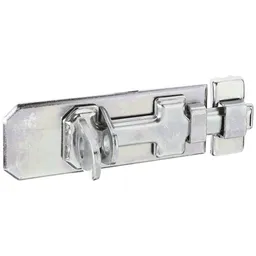 Alberts ALBERTS Sicherheits-Schlossriegel, m.flachem Griff, m.Schlaufe, disp., Platte LxB120x45mm – Produktbild 1 von 1