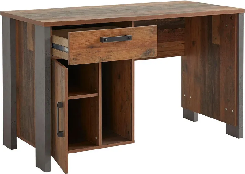 FORTE Schreibtisch Clif, Beige, – Produktbild 5 von 5