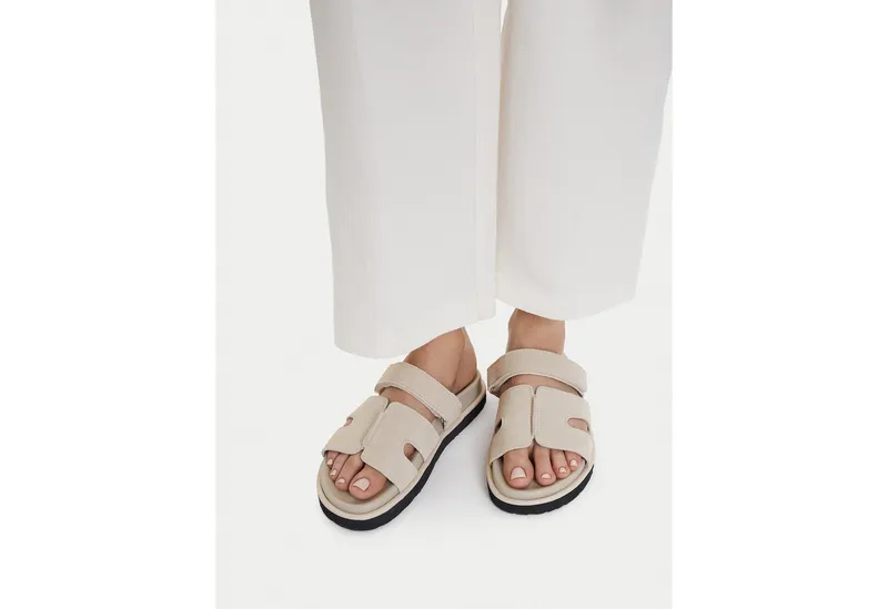 GINO ROSSI Damen-Flip-Flops in Creme Badepantolette, Beige, – Produktbild 2 von 4
