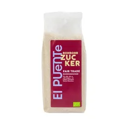 El Puente El Puente Heller Bio-Rohrohrzucker unraffiniert feinkörnig | Fair Trade | Bio-zertifiziert | Vegan | Glutenfrei – Produktbild 1 von 1