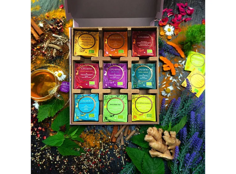 Creano Tee Bio Kräutertee MIX Geschenkset 45 Bio Teebeutel - 90g*, 1 x 45 St. – Produktbild 3 von 5