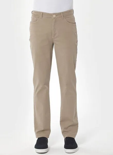 ORGANICATION ORGANICATION Five-Pocket-Hose aus Bio-Baumwolle, Natur(beige), – Produktbild 1 von 3