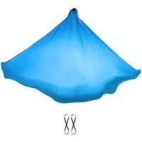 YOGALAXY YOGALAXY® Aerial Yoga Tuch - mit Bindeschlingen - Premiumqualität in diversen Farben, Blau, – Produktbild 1 von 1