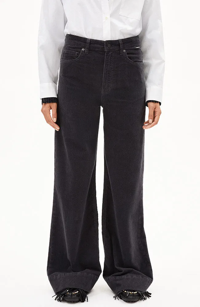 ARMEDANGELS ARMEDANGELS Damen vegan Hose Corduroy Murliaa Dark Steel, Grau, – Produktbild 1 von 2