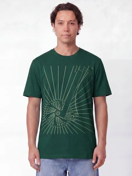 watapparel watapparel T-Shirt Unisex Fahrradspeichen, Glazed green, – Produktbild 2 von 2