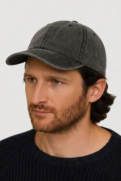 Lou-i Lou-i Cap Vintage Style Baumwolle, Schwarz, – Produktbild 4 von 4