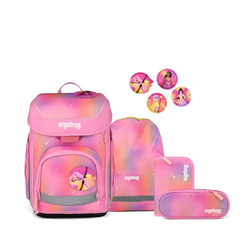 Ergobag Ergobag cubo Schulranzen, 5-teiliges Set, UnbesiegBär, Pink, – Produktbild 1 von 1