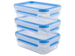 EMSA EMSA 3er-Pack Frischhaltedosen "Clip & Close" aus Kunststoff, 0,55 l – Produktbild 1 von 1