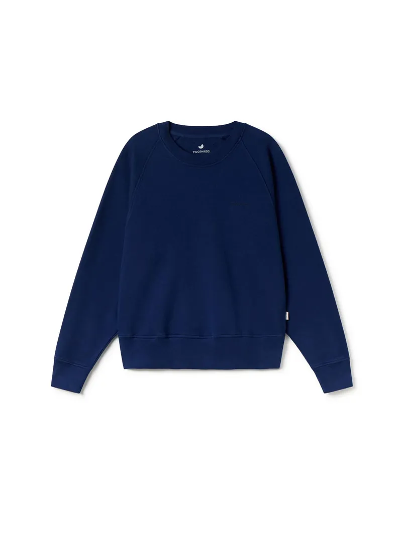 TWOTHIRDS TWOTHIRDS Damen vegan Sweatshirt Leskov Kobaltblau, Dunkelblau, – Produktbild 2 von 2