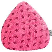 Sitzsack "fluffy stars L", 70 x 90 cm, pink – Produktbild 1 von 1