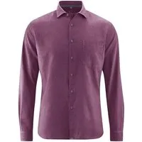 HempAge HempAge Herren Freizeithemd Hanf/Bio-Baumwolle, Purple, – Produktbild 1 von 2