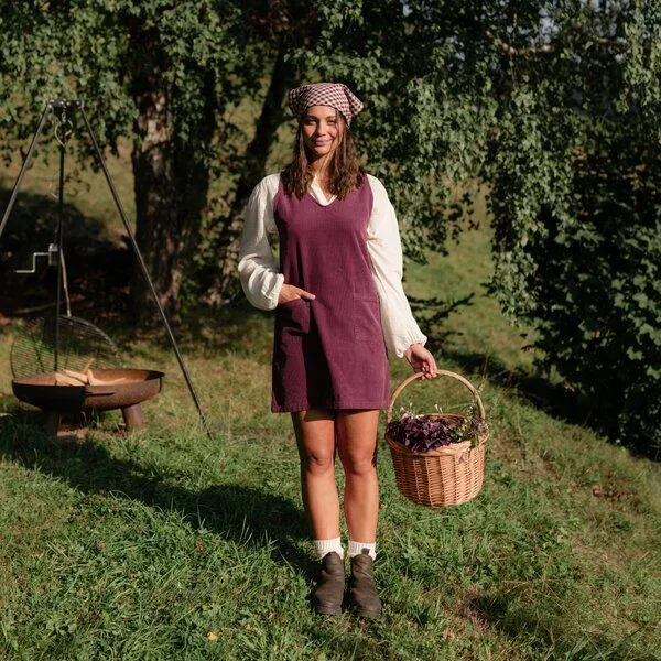 NORDLICHT NORDLICHT Cord Kleid Ria, Cherry, – Produktbild 1 von 4