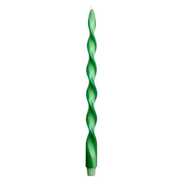 Originalhome Originalhome Gedrehte Duo Kerze für bewusste Geschenke - paraffinfrei & vegan., Grün (apple), – Produktbild 2 von 3