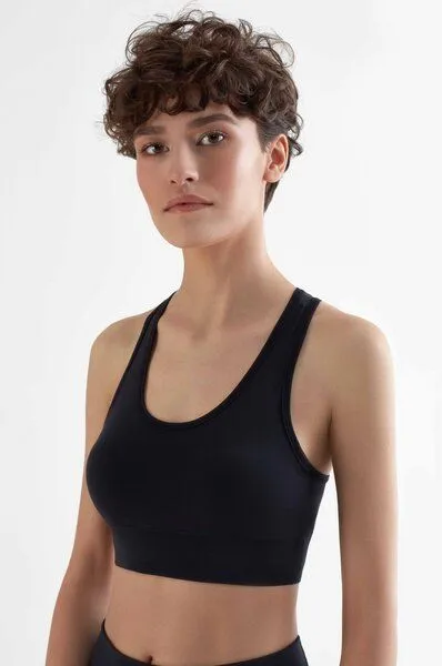 True North True North Damen Bustier aus recyceltem Polyester Yoga Sport BH T1200, Schwarz, – Produktbild 2 von 4