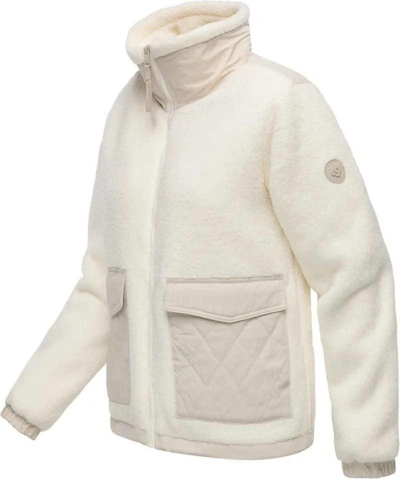 ragwear ragwear Plüschjacke Arctika II Flauschige Jacke aus Teddyfleece, Beige|braun, – Produktbild 3 von 4