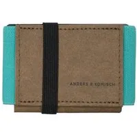 ANDERS & KOMISCH ANDERS & KOMISCH Mini Portemonnaie mit Münzfach A&K MINI CLASSIC - Slim Wallet Braun, Mint, – Produktbild 1 von 1