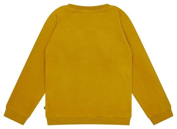loud + proud loud + proud Kinder Fleece-Sweatshirt, GOTS-zertifiziert, Curry(gelb), – Produktbild 3 von 3