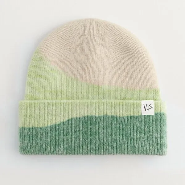 vis wear vis wear Wave Beanie, Grün, – Produktbild 1 von 1