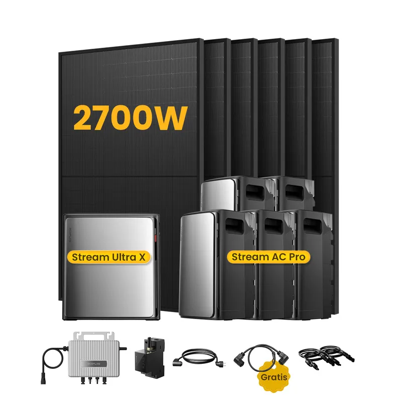 EcoFlow EcoFlow Stream Ultra X Solaranlage mit Speicher, inkl. 6 x 450W Bifazialen Solarmodulen, by Powerness (deal) - Stream Ultra X + 5 x Stream AC Pro | 13440Wh / 1 x Smart Meter / Selbstabholung – Produktbild 1 von 1