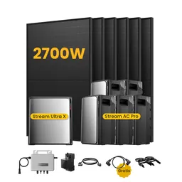 EcoFlow EcoFlow Stream Ultra X Solaranlage mit Speicher, inkl. 6 x 450W Bifazialen Solarmodulen, by Powerness (deal) - Stream Ultra X + 5 x Stream AC Pro | 13440Wh / 1 x Smart Meter / Selbstabholung – Produktbild 1 von 1