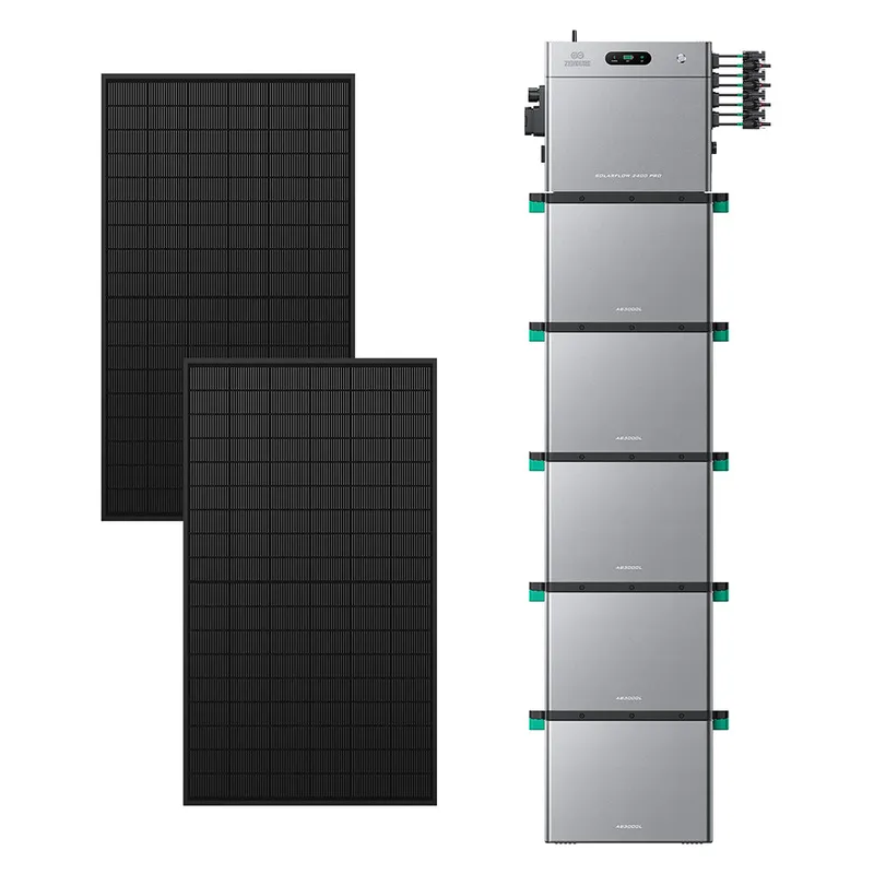 Zendure Deutschland Zendure Deutschland Zendure SolarFlow 2400 Pro | 2400W Bi-direktionaler Balkonkraftwerk-Speicher, SolarFlow 2400 Pro (2.4 kWh) / 5*AB3000L (14.40 kWh) / 2*515W Bifaziale (1339Wp Max) – Produktbild 1 von 1
