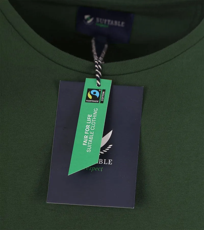 Suitable Suitable Respect T-Shirt Jim Dunkelgrün - Größe S, Dunkelgrün, – Produktbild 3 von 3