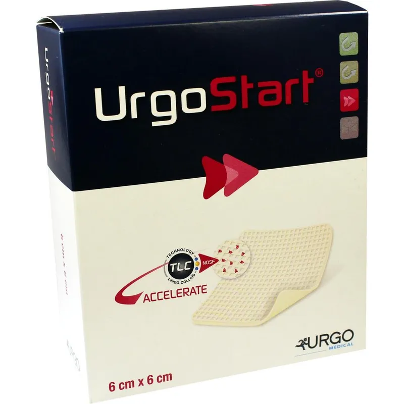 Urgo URGOSTART 6x6 cm Schaumstoffwundverband 10 St Verband – Produktbild 1 von 1
