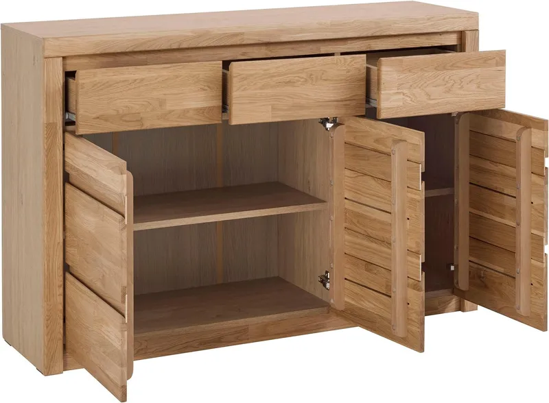 OTTO home Kommode Silkeborg, Breite 130 cm, Braun, – Produktbild 3 von 5