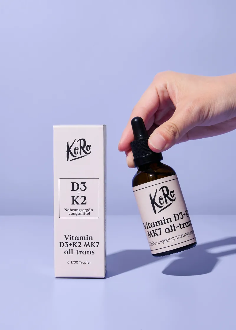 KoRo Vitamin D3+K2 MK7 Tropfen all-trans 50 ml – Produktbild 4 von 5