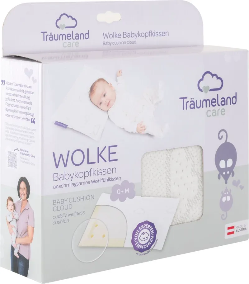 Träumeland Träumeland Babykissen care WOLKE Babykopfkissen, Weiß, – Produktbild 5 von 5