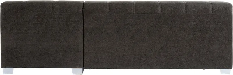 DOMO collection Ecksofa TURAH 239x152 cm, inkl. Zierkissen, moderne Steppung, wahlw. mit Bettfunktion, L-Form, Unser Dauertiefpreis, Grau, – Produktbild 5 von 8