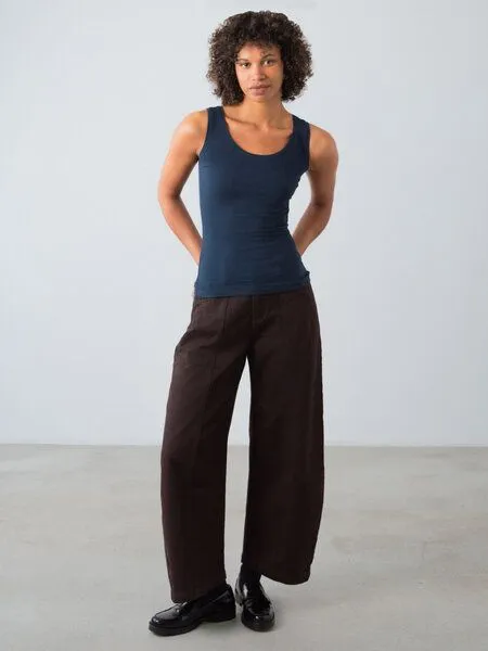 Honest Basics Honest Basics Stretch-Tank-Top, Marine, – Produktbild 3 von 4