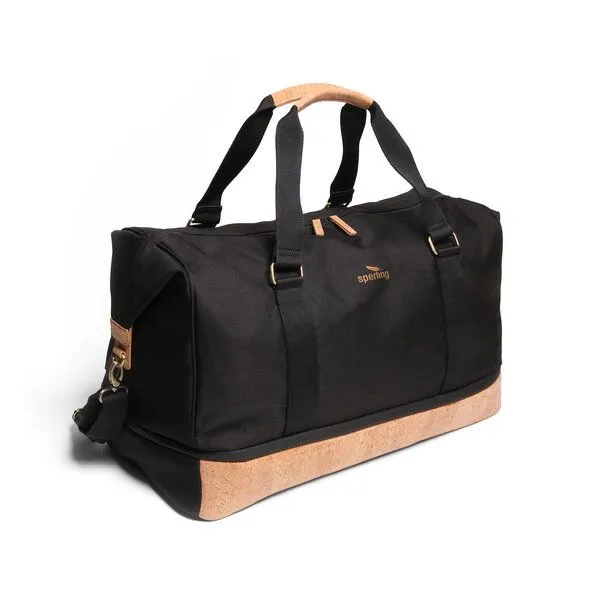 Sperling Sperling "Weekly" Weekender aus Kork und recyceltem PET, Raven cream (schwarz), – Produktbild 1 von 4