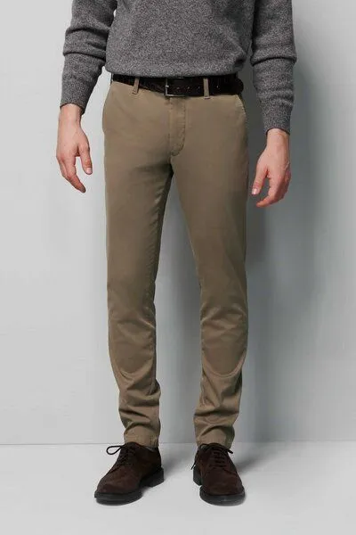 M 5 BY MEYER M 5 BY MEYER Casual Chino Super Stretch, Weiß (taupe), – Produktbild 3 von 5
