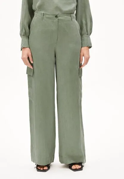 ARMEDANGELS ARMEDANGELS CATIAA - Damen Webhose aus Lyocell, Grey green, – Produktbild 1 von 4
