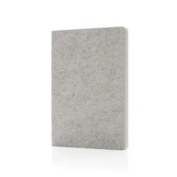 XD Collection XD Collection Phrase GRS-zertifiziertes A5-Notizbuch aus recyceltem Filz, Grau, – Produktbild 1 von 1
