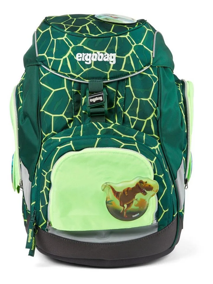 Ergobag Ergobag Schulranzen Fluo Zip Set (3-tlg), reflektierend, Gelb|grün, – Produktbild 4 von 5