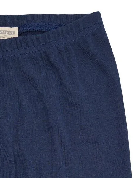 loud + proud loud + proud Kinder Feinripp Legging, GOTS-zertifiziert, Ultramarine(blau), – Produktbild 1 von 2