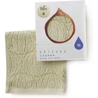 thies thies 1856 ® veganes Waschlappen-, Taschen-Handtuch aus japanischer Biobaumwolle gefärbt mit recyceltem Gemüse, White onion (weiß), – Produktbild 1 von 1