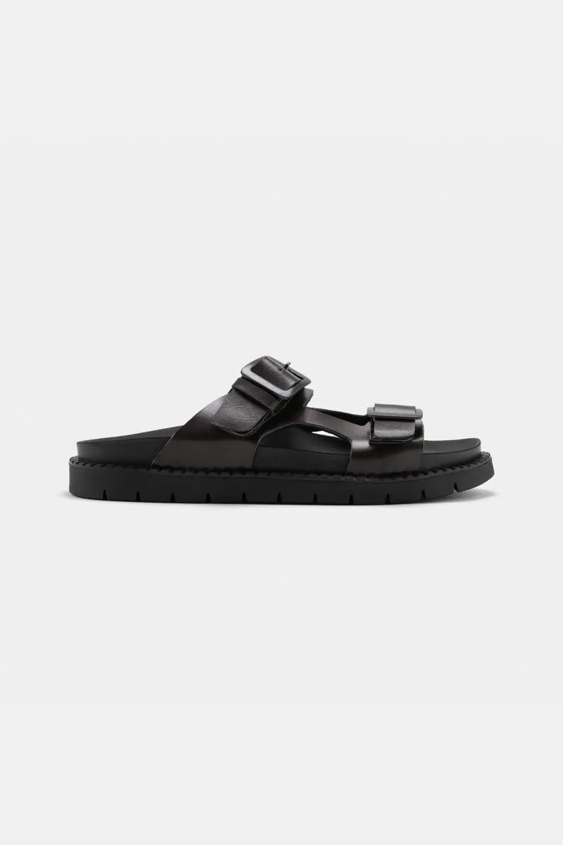 Zèta Zèta Herren vegan Sandalen Praia Brown Beach, Dunkelbraun, – Produktbild 1 von 2