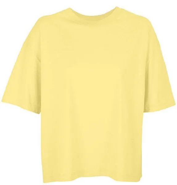 Sol's Sol's Damen Oversize T-Shirt aus Bio - Baumwolle, Gelb (light), – Produktbild 1 von 3