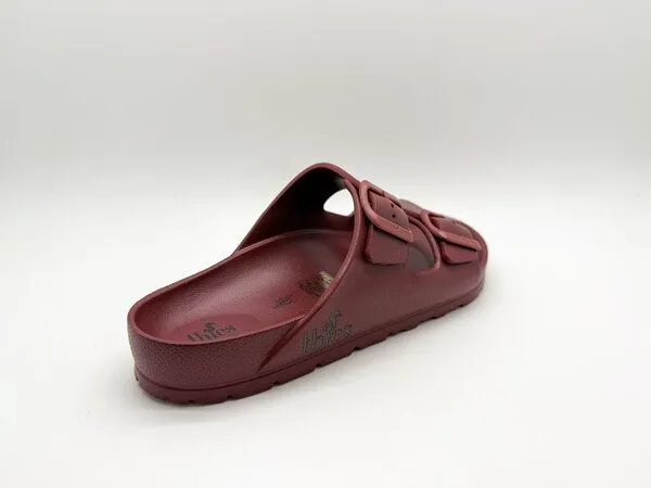thies Vegane Ecofoam Sandale thies Men, Bordeaux, – Produktbild 4 von 4