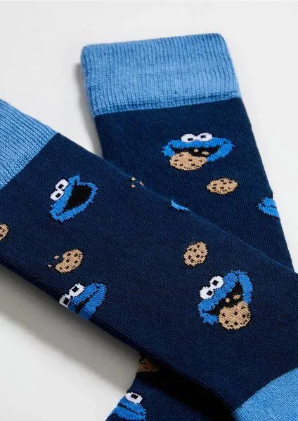 BeSocks BeSocks Bio-Baumwollsocken - Krümelmonster – Produktbild 1 von 3
