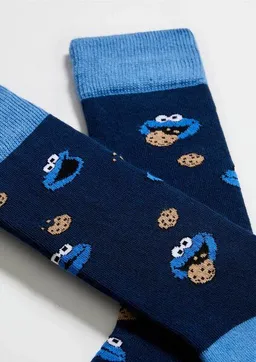 BeSocks BeSocks Bio-Baumwollsocken - Krümelmonster – Produktbild 1 von 1