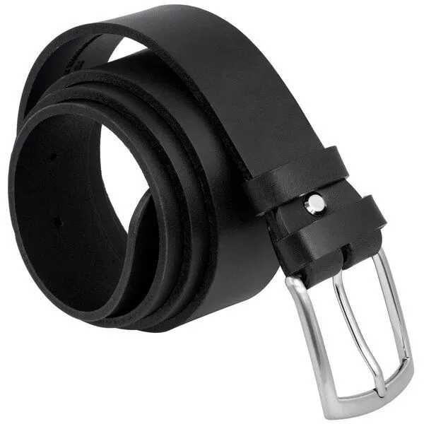 Simaru Simaru Ledergürtel Buenos Aires 35mm / Leder pflanzlich gegerbt, Schwarz, – Produktbild 1 von 4