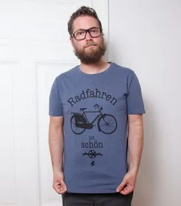 päfjes päfjes "Radfahren ist schön" - Fair Wear Männer T-Shirt – Produktbild 1 von 1